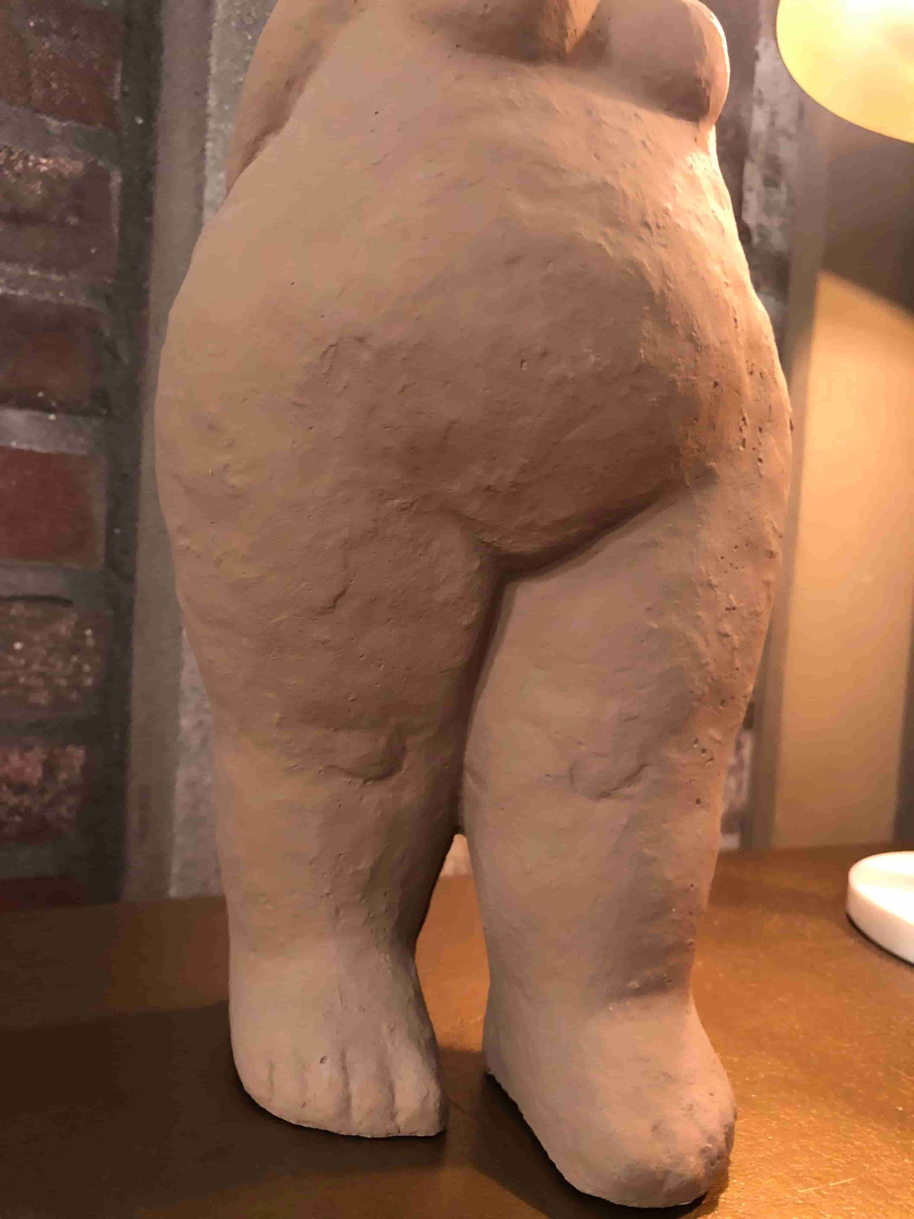 Statue Sumette Assise Athezza Sculpture Statuette Décoration à Poser en  Ciment Gingembre 14x14x17,5cm - L'Héritier du Temps